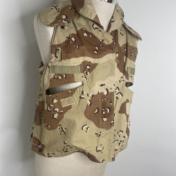 US Military Issue Desert Camo PASGT Vest Cover Size X Small 3 Color - Picture 3 of 7